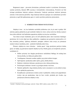 Liudininkas, sakantis netiesą. Subjektyvios tiesos išaiškinimas. Paveikslėlis 6