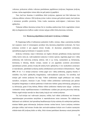 ĮRODINĖJIMO ETAPAI BAUDŽIAMAJAME PROCESE. Paveikslėlis 10