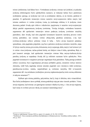 ĮRODINĖJIMO TIKSLAS CIVILINIAME PROCESE. Paveikslėlis 10