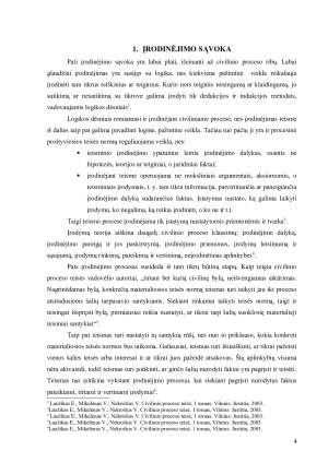 ĮRODINĖJIMO TIKSLAS CIVILINIAME PROCESE. Paveikslėlis 4