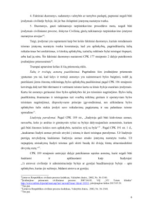 ĮRODINĖJIMO TIKSLAS CIVILINIAME PROCESE. Paveikslėlis 6