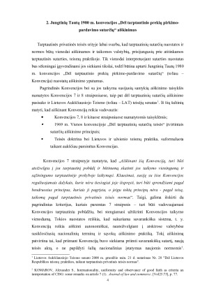 Jungtinių Tautų 1980 m. Konvencijos dėl tarptautinio prekių pirkimo – pardavimo sutarčių aiškinimas ir taikymas. Paveikslėlis 4
