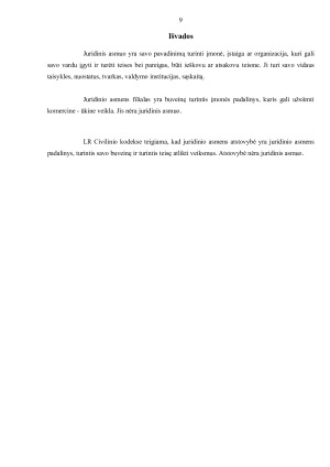 Juridinio asmens filialai ir atstovybės. Paveikslėlis 9
