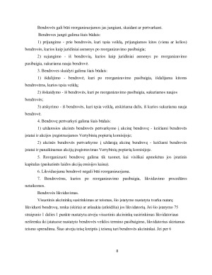 Juridinių asmenų klasifikacija pagal civilinės atsakomybės ribas. Paveikslėlis 8
