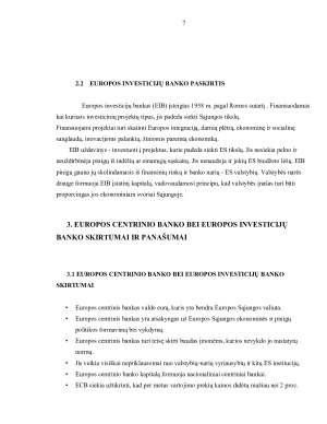 EUROPOS CENTRINIO BANKO IR EUROPOS INVESTICIJŲ BANKO PANAŠUMAI IR TRŪKUMAI. Paveikslėlis 7
