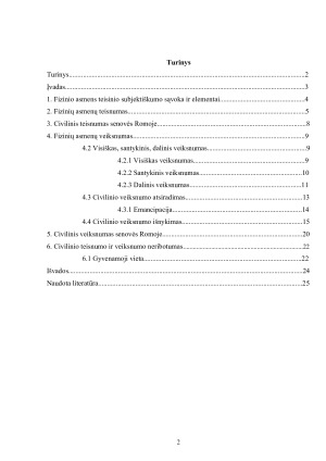 FIZINIAI ASMENYS, JŲ TEISNUMAS IR VEIKSNUMAS. Paveikslėlis 2