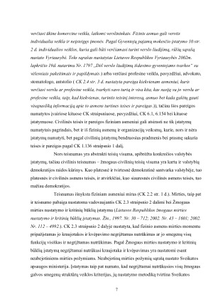 FIZINIAI ASMENYS, JŲ TEISNUMAS IR VEIKSNUMAS. Paveikslėlis 7