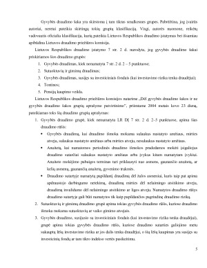 GYVYBĖS IR NE GYVYBĖS DRAUDIMO ŠAKŲ ATSKYRIMO PRIEŽASTYS IR PRAKTINĖ REIKŠMĖ. Paveikslėlis 5