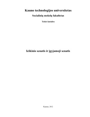 Ieškinio senatis ir įgyjamoji senatis. Paveikslėlis 1