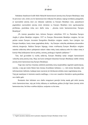 ĮMONIŲ TEISĖS HARMONIZAVIMAS EUROPOS BENDRIJOJE. Paveikslėlis 3