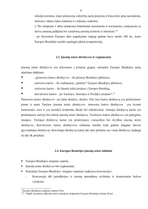 ĮMONIŲ TEISĖS HARMONIZAVIMAS EUROPOS BENDRIJOJE. Paveikslėlis 8