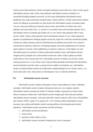 INDIVIDUALIOS ĮMONĖS STEIGIMAS. Paveikslėlis 5