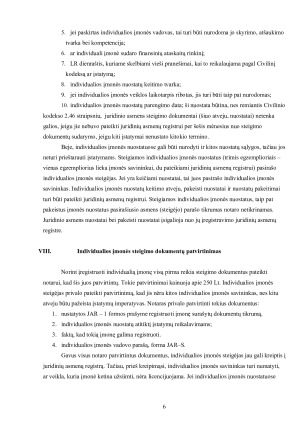 INDIVIDUALIOS ĮMONĖS STEIGIMAS. Paveikslėlis 6