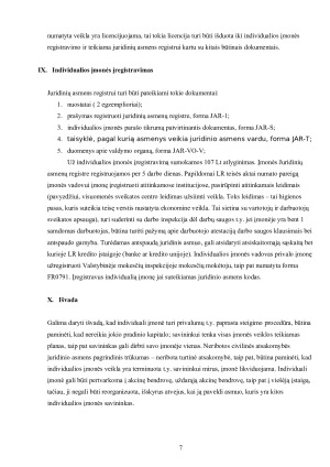 INDIVIDUALIOS ĮMONĖS STEIGIMAS. Paveikslėlis 7