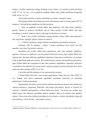 BYLOS DĖL CIVILINĖS BŪKLĖS AKTŲ REGISTRAVIMO, ĮRAŠŲ ATKŪRIMO, PAKEITIMO, PAPILDYMO, IŠTAISYMO AR ANULIAVIMO. Paveikslėlis 5