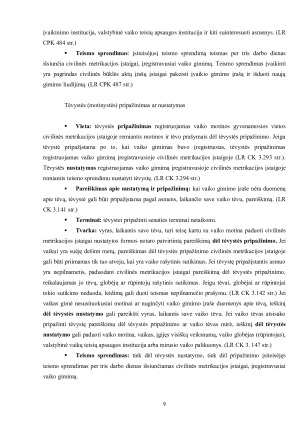 BYLOS DĖL CIVILINĖS BŪKLĖS AKTŲ REGISTRAVIMO, ĮRAŠŲ ATKŪRIMO, PAKEITIMO, PAPILDYMO, IŠTAISYMO AR ANULIAVIMO. Paveikslėlis 9