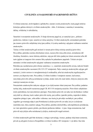 Civilinės atsakomybės rūšys ir formos. Paveikslėlis 5