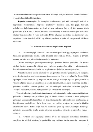 CIVILINĖS ATSAKOMYBĖS TAIKYMO SĄLYGOS. Paveikslėlis 8