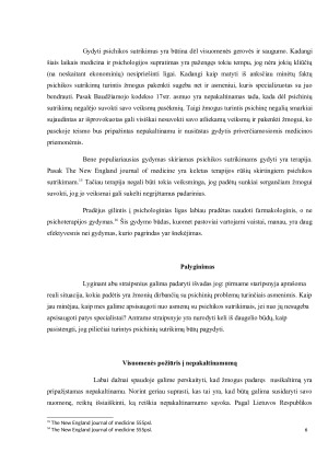 Ar psichikos sutrikimų turintys žmonės turėtų būti laikomi nepakaltinamais. Paveikslėlis 8