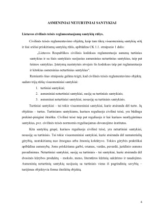 Asmeninės neturtinės teisės ir vertybės kaip civilinių teisių objektas. Paveikslėlis 3
