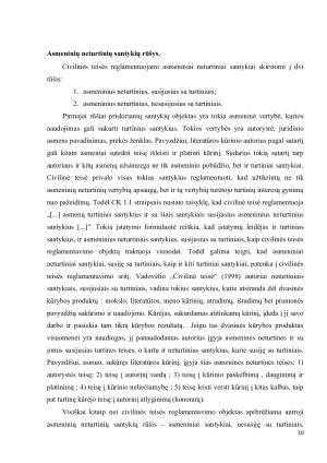 Asmeninės neturtinės teisės ir vertybės kaip civilinių teisių objektas. Paveikslėlis 7