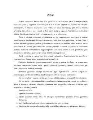 Asmens privatus gyvenimas, neliečiamumas ir apsauga LR Konstitucijoje. Paveikslėlis 2