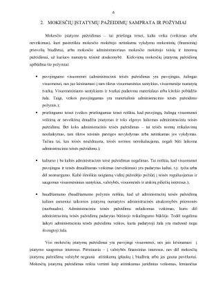Atsakomybės už mokesčių įstatymų pažeidimus rūšys, jų ypatumai. Paveikslėlis 6