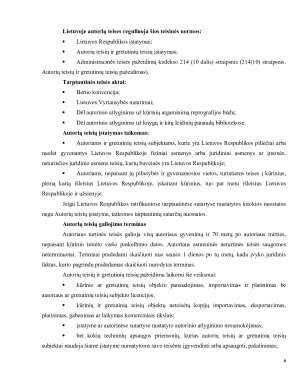 AUTORIŲ TEISĖS IR ĮSTATYMAI. Paveikslėlis 6
