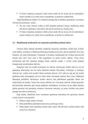 BAUDŽIAMOJI ATSAKOMYBĖ UŽ ASMENS REPUTACIJOS PAŽEIDIMĄ. KOMUNIKACIJOS ETIKA. Paveikslėlis 6