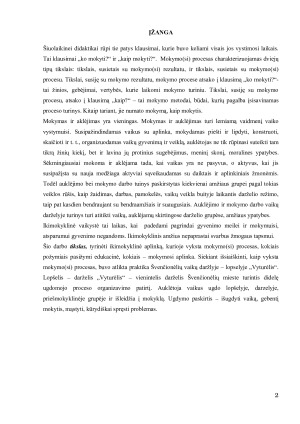 Ikimokyklinio ugdymo aplinkos reikšmė vaiko raidai. Paveikslėlis 2