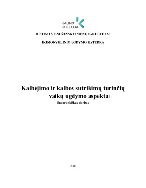 Kalbėjimo ir kalbos sutrikimų turinčių vaikų ugdymo aspektai