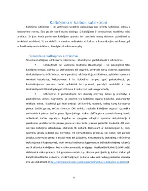 Kalbėjimo ir kalbos sutrikimų turinčių vaikų ugdymo aspektai. Paveikslėlis 6