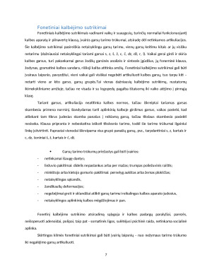 Kalbėjimo ir kalbos sutrikimų turinčių vaikų ugdymo aspektai. Paveikslėlis 7