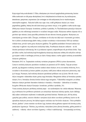 Kodėl svarbu ugdyti mokinių savarankiško skaitymo gebėjimus ir skatinti juos reflektuoti savo veiklą. Paveikslėlis 2