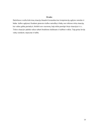 KOMUNIKAVIMO KOMPETENCIJOS UGDYMO METODAI IR BŪDAI IKIMOKYKLINIO AMŽIAUS TARPSNYJE. Paveikslėlis 10