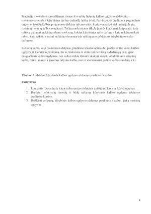 Kūrybiškumo ugdymas lietuvių kalbos pamokose. Paveikslėlis 3