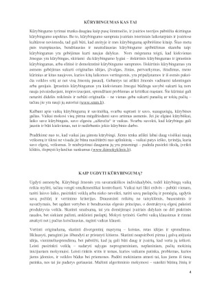 Kūrybiškumo ugdymas lietuvių kalbos pamokose. Paveikslėlis 4