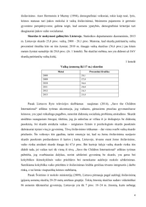 LYGINAMOJI STRATIFIKACIJOS PROCESO UGDYME ANALIZĖ. Paveikslėlis 4
