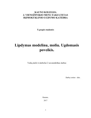 Lipdymas modelinu, moliu. Ugdomasis poveikis