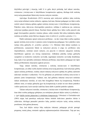 MOKYMO(SI) METODŲ, ORIENTUOTŲ Į INICIATYVUMO IR KŪRYBIŠKUMO KOMPETENCIJŲ UGDYMĄ, TAIKYMAS. Paveikslėlis 6