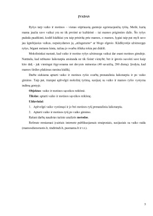 MOTINOS IR VAIKO SĄVEIKOS REIKŠMĖ. Paveikslėlis 3