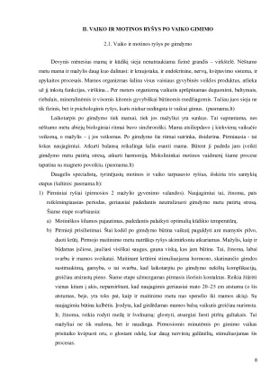 MOTINOS IR VAIKO SĄVEIKOS REIKŠMĖ. Paveikslėlis 8
