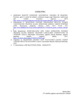 PRADINIŲ KLASIŲ MOKINIO SUDOMINIMAS. Paveikslėlis 8