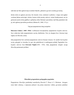 PRAGMATIZMO POŽYMIS IR UGDYMO METODAI. Paveikslėlis 6