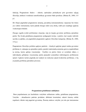 PRAGMATIZMO POŽYMIS IR UGDYMO METODAI. Paveikslėlis 7