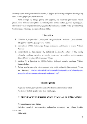 PREVENCINĖ PROGRAMA. Paveikslėlis 3
