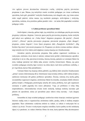 Rasės diskriminacija mokykloje priekabiavimo (patyčių) forma. Paveikslėlis 5