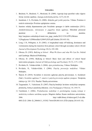 Rasės diskriminacija mokykloje priekabiavimo (patyčių) forma. Paveikslėlis 7