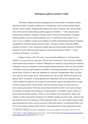 Raštingumo ugdymas. Paveikslėlis 4