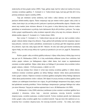 Rizikos grupės vaikų socializacija ir mokymosi motyvacija. Paveikslėlis 3